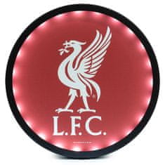 FotbalFans Kovový LED znak Liverpool FC, červený, 25 cm