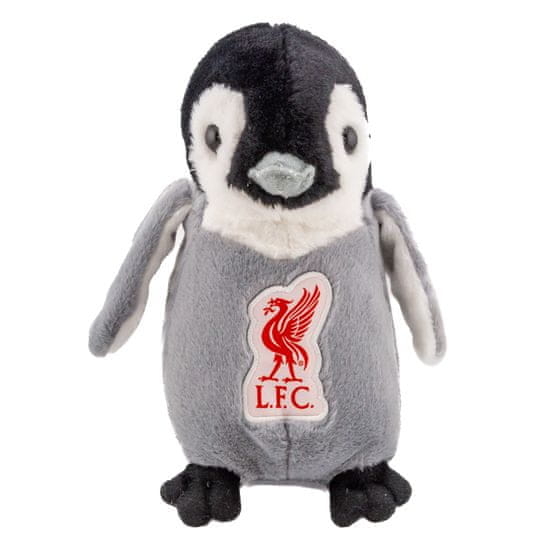 FotbalFans Plyšový tučňák Liverpool FC, šedý, 20 cm