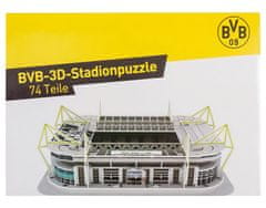 FotbalFans 3D puzzle Borussia Dortmund, replika stadionu, 144 dílků