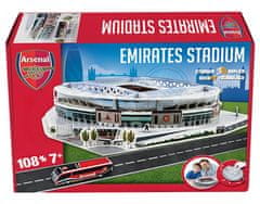 FotbalFans 3D puzzle Arsenal FC, replika stadionu, 108 dílků