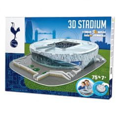 FotbalFans 3D puzzle Tottenham Hotspur FC, replika stadionu, 75 dílků