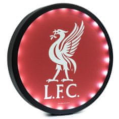 FotbalFans Kovový LED znak Liverpool FC, červený, 25 cm