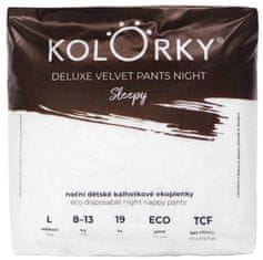 KOLORKY DELUXE VELVET pants night Sleepy, L (8-13 kg) - 19 ks