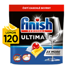 Finish Ultimate All in 1 Lemon Sparkle - kapsle do myčky nádobí 120 ks