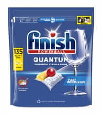 Finish Quantum All in 1 kapsle do myčky nádobí Lemon Sparkle 135 ks