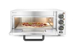 Prismafood Jednokomorová pec na pizzu 2000 W, HENDI, Stříbrná, 230V/2000W, 580x560x(H)275mm - 220290