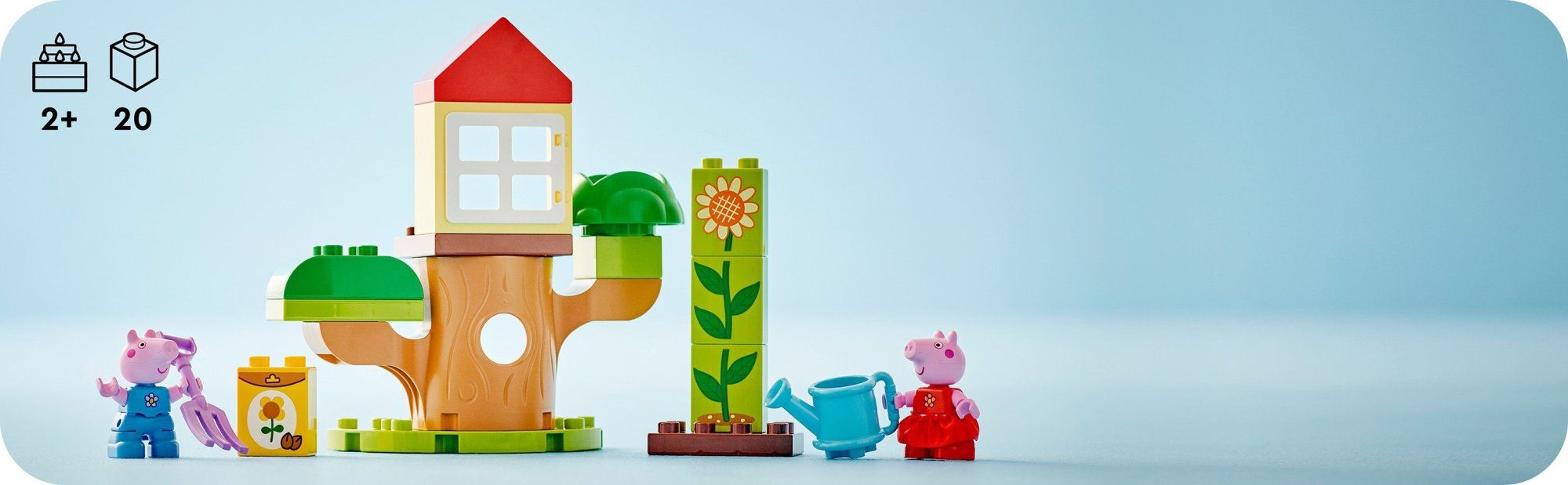 LEGO DUPLO 10431 Prasátko Peppa – zahrada a dům na stromě