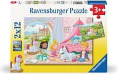 Ravensburger Puzzle Královští kamarádi 2x12 dílků