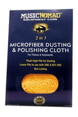 MusicNomad MusicNomad MN230 Microfiber Dusting & Microfiber Polishing Cloth for Pianos & Keyboards