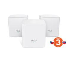 Tenda MW5c (3-pack) Nova - Wireless Mesh Gigabit Router 802.11ac/a/b/g/n,1200 Mb/s