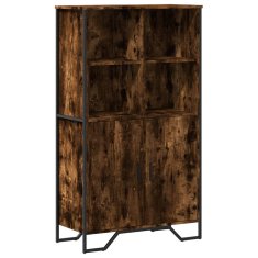 Vidaxl Highboard kouřový dub 79,5 x 35,5 x 137,5 cm kompozitní dřevo