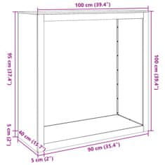 Vidaxl Stojan na palivové dřevo 100 x 40 x 100 cm pozinkovaná ocel