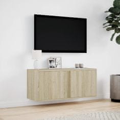 Vidaxl Nástěnná TV skříňka s LED osvětlením dub sonoma 80 x 31 x 35 cm