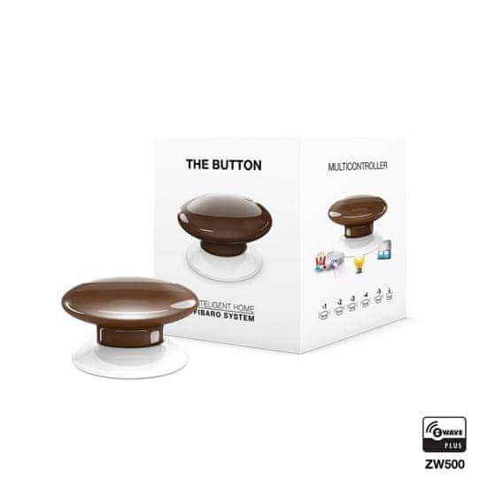 FIBARO Ovladač scén - FIBARO The Button (FGPB-101-7 ZW5) - Hnědé