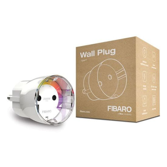 FIBARO Inteligentní zásuvka - FIBARO Wall Plug type F (FGWPF-102 ZW5)