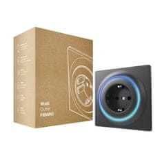 FIBARO Inteligentní zásuvka - FIBARO Walli Outlet type F Anthracite (FGWOF-011-8)