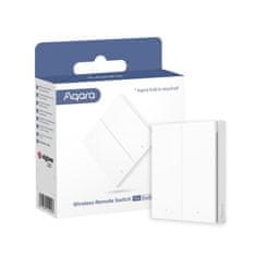 AQARA AQARA Wireless Remote Switch H1 Double Rocker (WRS-R02) - Zigbee dvoj tlačítkový bateriový vypínač