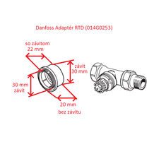 DANFOSS Danfoss Adapter RTD (014G0253)