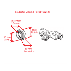 DANFOSS Danfoss Adapter M30x1,5 (K) (014G0252)