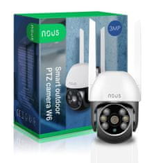 Nous Nous W6 WiFi Smart PTZ Venkovní Mini IP Kamera 3MP Tuya