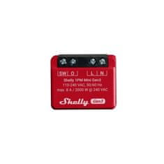 Shelly Shelly 1PM Mini Gen3 - spínací modul s měřením spotřeby 1x 8A (WiFi, Bluetooth)