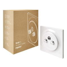 FIBARO Koaxiální zásuvka bez inteligence - FIBARO Walli N TV-SAT Outlet (FGWTFEU-021)