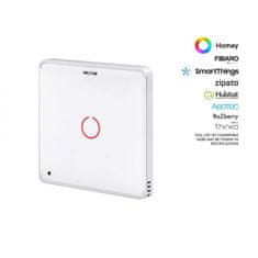 HELTUN HELTUN Touch Panel Switch Solo (HE-TPS01-WWM), Z-Wave nástěnný vypínač 1 tlačítko, Bílý