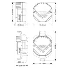 HELTUN HELTUN Micro Module Adapter (HE-MMA01), Držák na DIN lištu pro relé moduly HELTUN