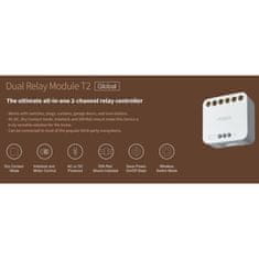 AQARA AQARA Dual Relay Module T2 (DCM-K01) - Zigbee 3.0 dvojitý relé modul