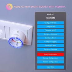 Nous Nous A1T WiFi Smart Zásuvka s Tasmota firmwarem do 16A (4 kusy)