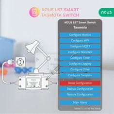 Nous Nous L6T WiFi Smart Spínací Modul s Tasmota firmwarem