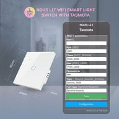 Nous Nous L1T WiFi Smart Světelný vypínač s Tasmota firmwarem