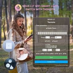 Nous Nous L1T WiFi Smart Světelný vypínač s Tasmota firmwarem