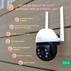 Nous Nous W6 WiFi Smart PTZ Venkovní Mini IP Kamera 3MP Tuya