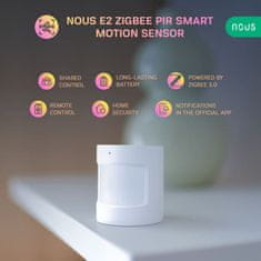 Nous Nous E2 Zigbee Smart PIR Pohybový Senzor