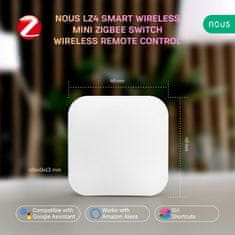 Nous Nous LZ4 Zigbee Smart Bezdrátové Mini Tlačítko