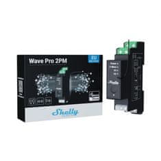 Shelly Shelly Qubino Wave Pro 2PM - spínací modul s měřením spotřeby 2x 16A (Z-Wave)