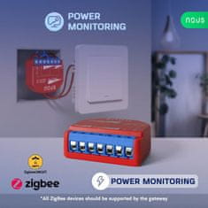 Nous Nous B2Z ZigBee Smart Spínací Modul (1 kanál, měření spotřeby)