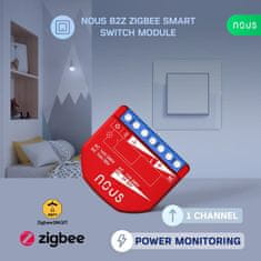 Nous Nous B2Z ZigBee Smart Spínací Modul (1 kanál, měření spotřeby)