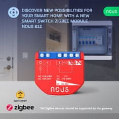 Nous Nous B1Z ZigBee Smart Spínací Modul (1 kanál, bez měření spotřeby)