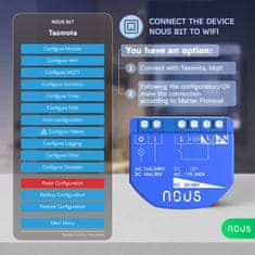 Nous Nous B1T WiFi Tasmota Spínací Modul (1 kanál, bez měření spotřeby, ESP32)