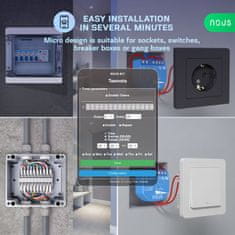 Nous Nous B1T WiFi Tasmota Spínací Modul (1 kanál, bez měření spotřeby, ESP32)