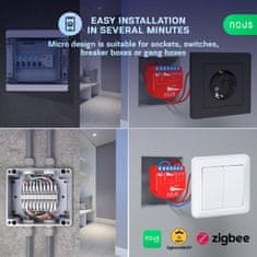 Nous Nous B3Z ZigBee Smart Spínací Modul (2 kanály, měření spotřeby)