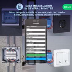 Nous Nous B3T WiFi Tasmota Spínací Modul (2 kanály, měření spotřeby) / Žaluziový Modul (1 kanál, ESP32)