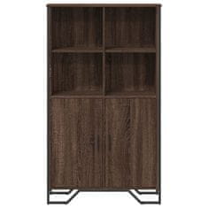 Vidaxl Highboard hnědý dub 79,5 x 35,5 x 137,5 cm kompozitní dřevo