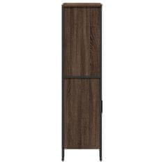 Vidaxl Highboard hnědý dub 79,5 x 35,5 x 137,5 cm kompozitní dřevo