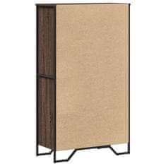 Vidaxl Highboard hnědý dub 79,5 x 35,5 x 137,5 cm kompozitní dřevo