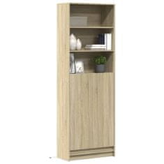 shumee vidaXL Skříň highboard s LED dub sonoma 69 x 32,5 x 200 cm kompozit