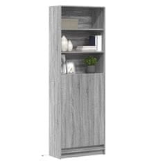 Vidaxl Skříň highboard s LED šedá sonoma 69 x 32,5 x 200 cm kompozit