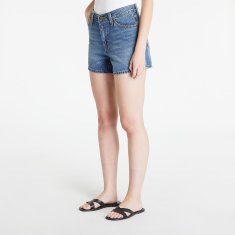 Levis Šortky 80S Mom Short You Sure Can Med Indigo - Worn In 28 Modrá